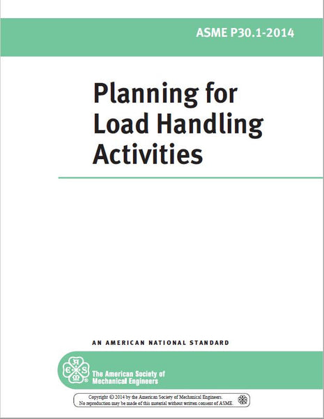 P30.1 Planning for Load Handling Activities