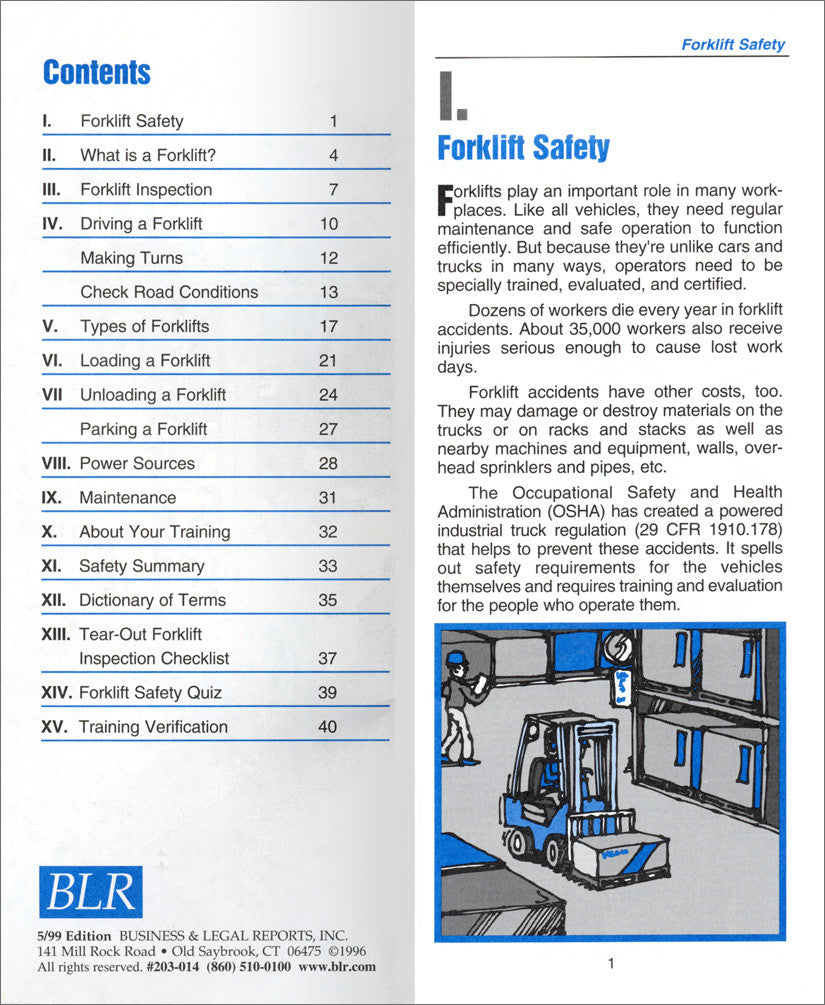 Forklift Safety Pocket Guide