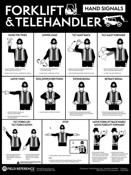 Forklift & Telehandler Hand Signal (Poster)