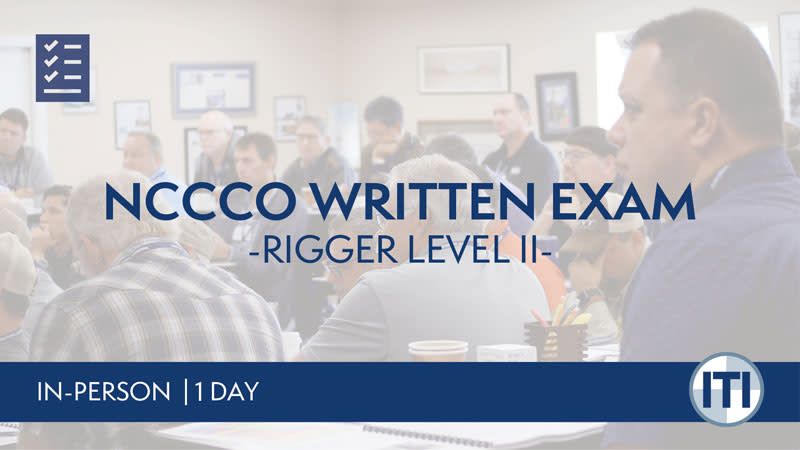NCCCO Written Exam for Rigger Level 2
