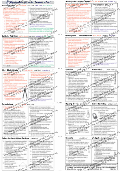 Rigging Gear Inspection Reference Card (Wallet Size)