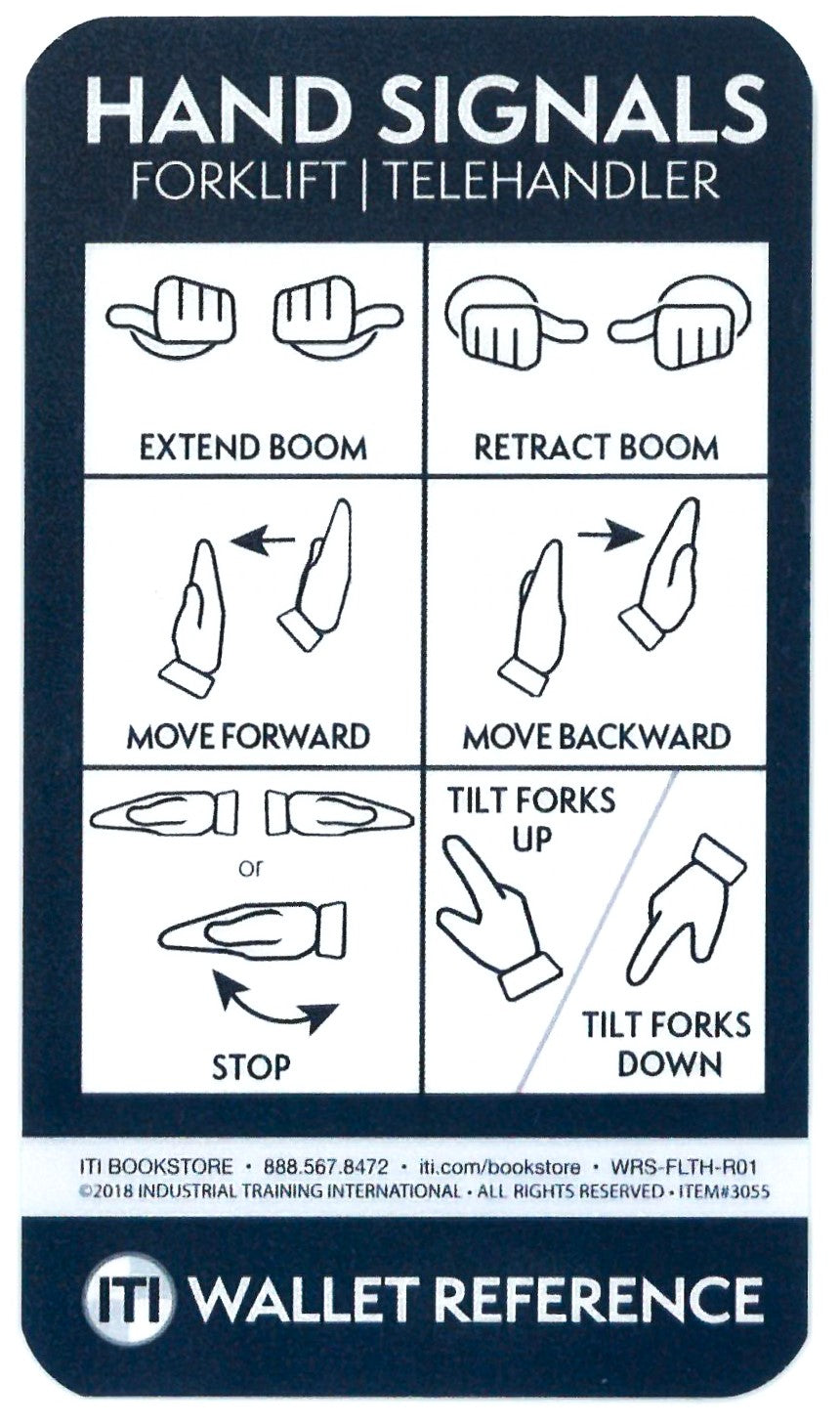 Telehandler In Use Sign Forklift & Telehandler Hand Signals – ITI Bookstore