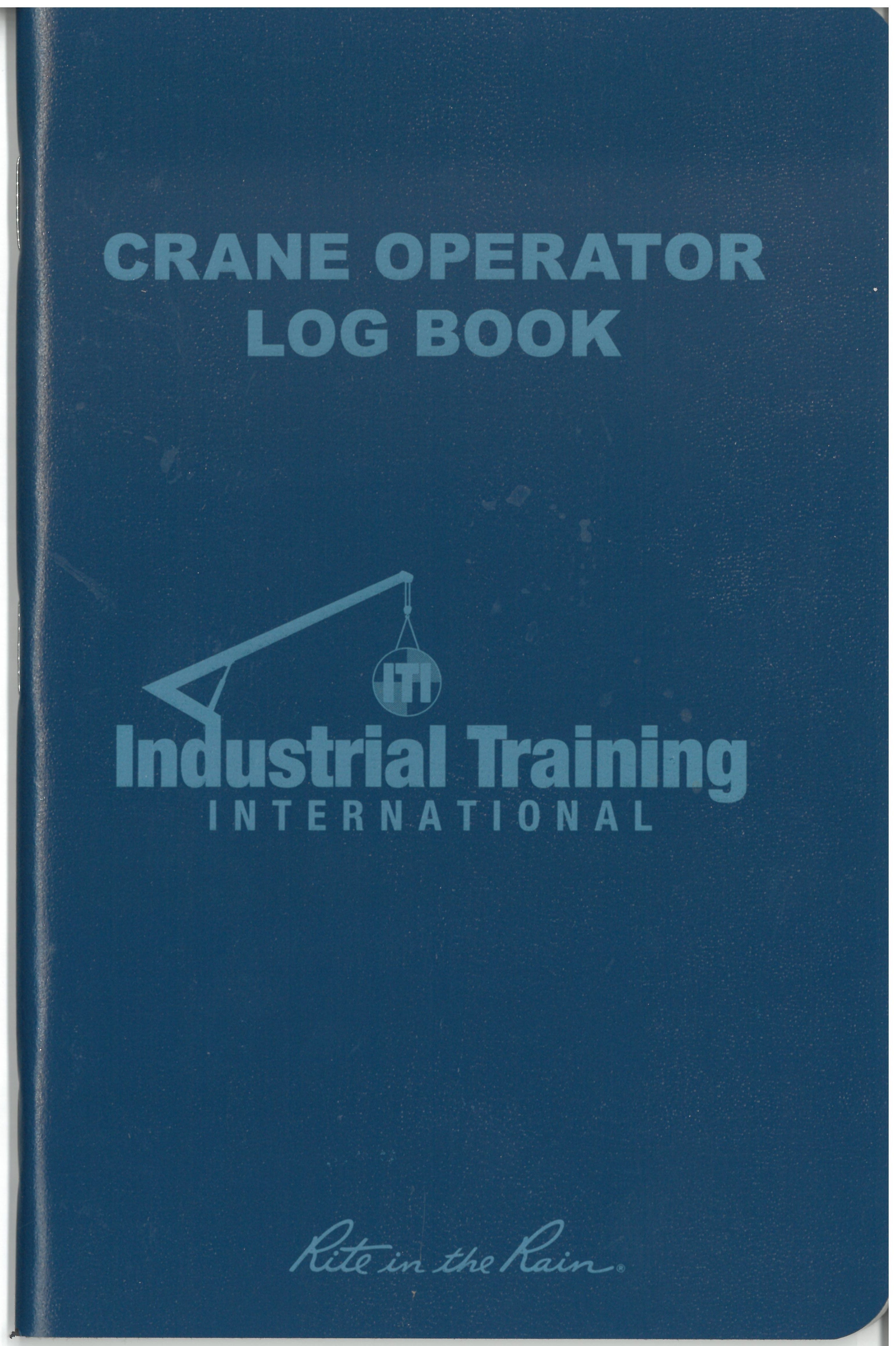 Crane Operator Log Book – ITI Bookstore