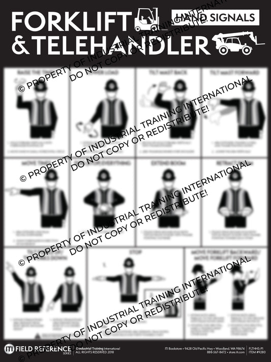 Forklift & Telehandler Hand Signal (Poster)