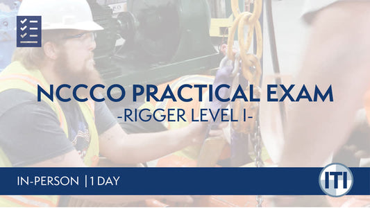 Rigger Level 1 practical exam for your NCCCO Certiication