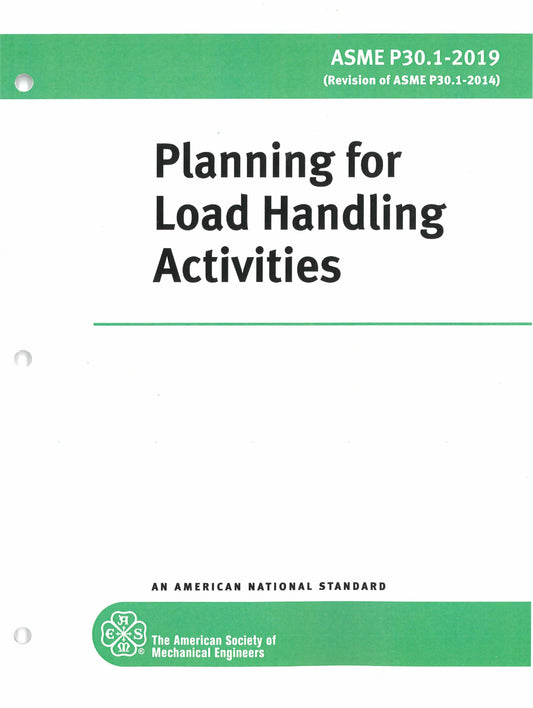 P30.1 Planning for Load Handling Activities