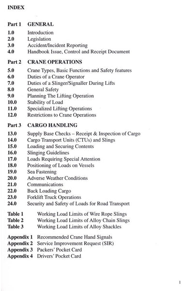International Crane Operations and Cargo Handling Handbook
