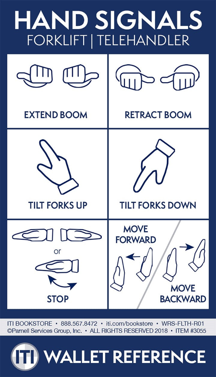 Forklift & Telehandler Hand Signals – ITI Bookstore