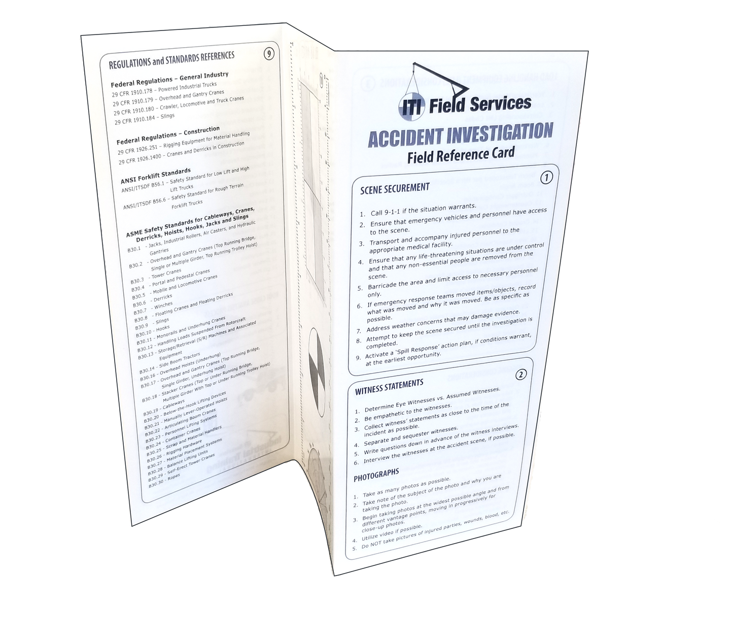 Accident Investigation Field Reference Card
