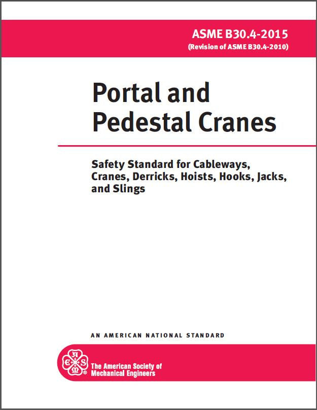 B30.4 Portal & Pedestal Cranes