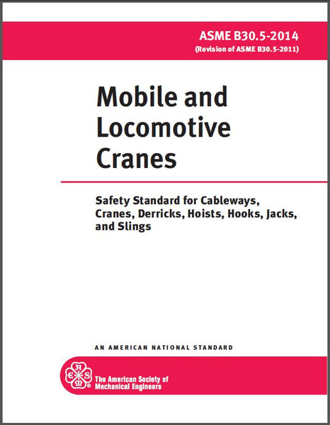 B30.5 Mobile and Locomotive Cranes